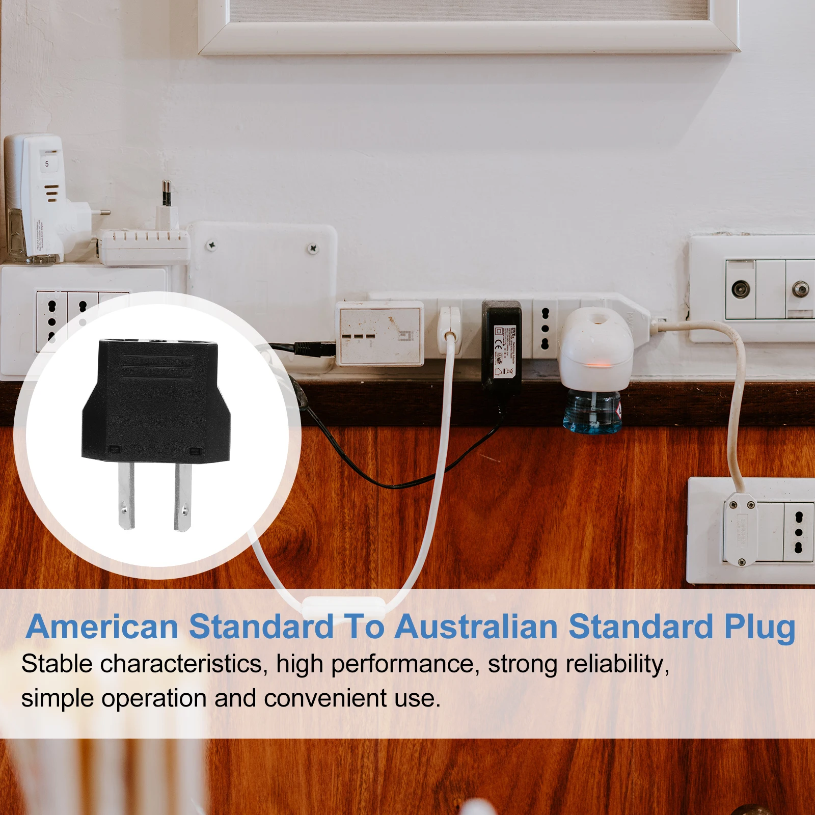 

Plug Converter Adapter Us Eu To Au Power Socket High Quality Insulation Travel Converter Reliable Performance Easy Use