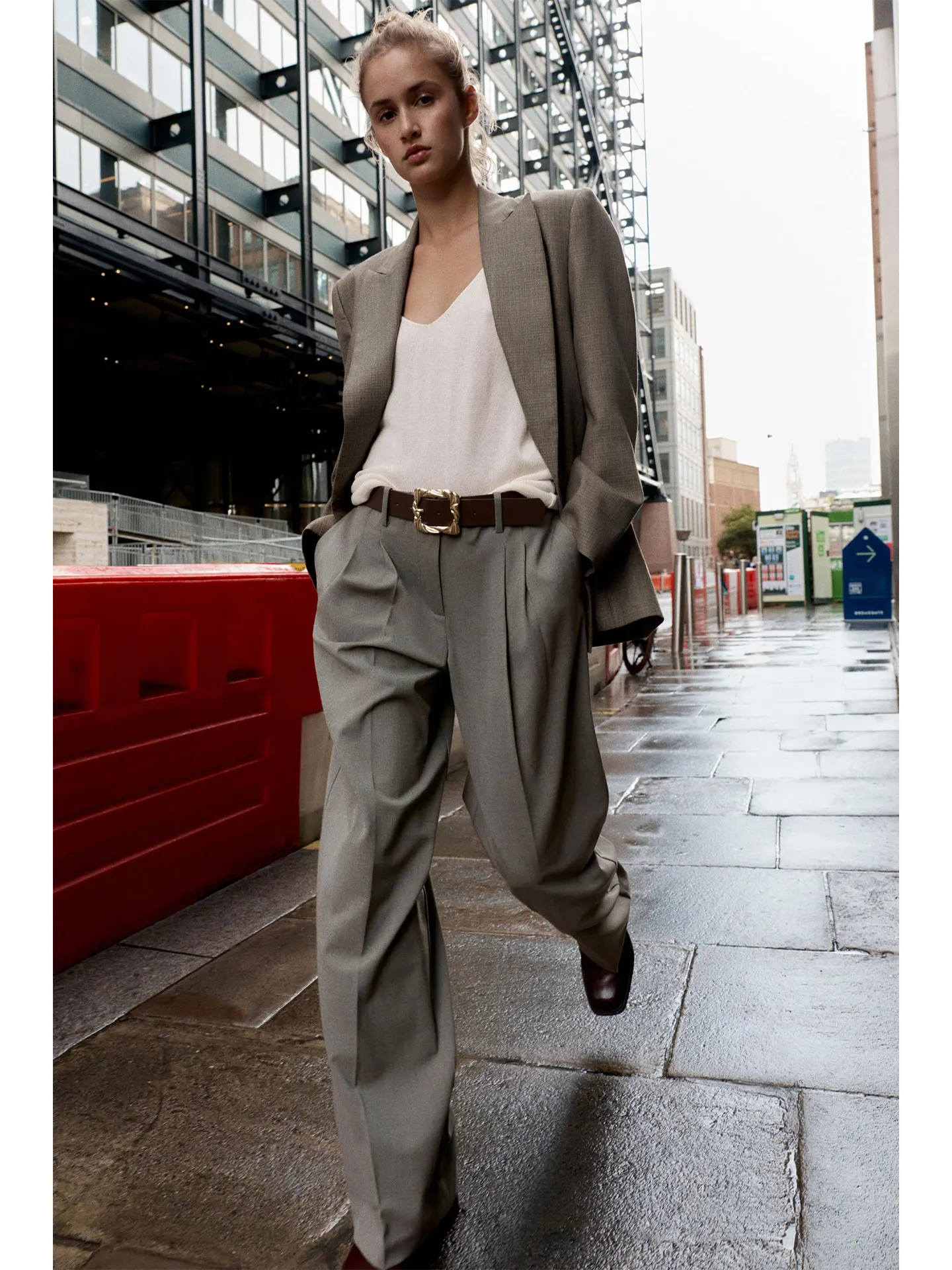 Primavera 2026 Pantaloni da cintura larghi casual da donna Gamba dritta Pendolarismo Sle Vita alta Altro materiale 50% Altro 50%