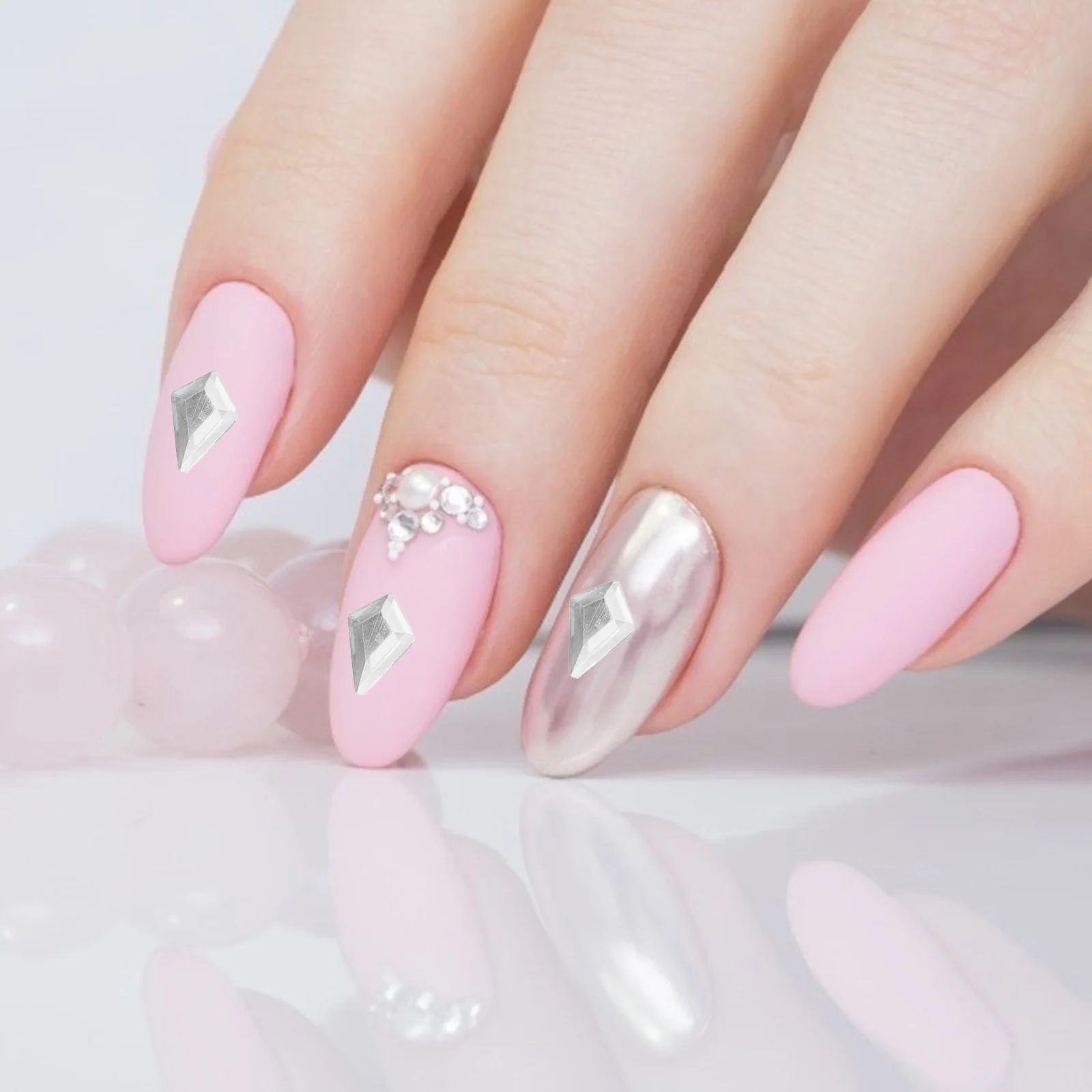 

Sequins Nail Gems Rhinestones Craft Large Flatback Accessories Diamonds for Crafts Makeup Eyes Natural Manicures Fake Nails