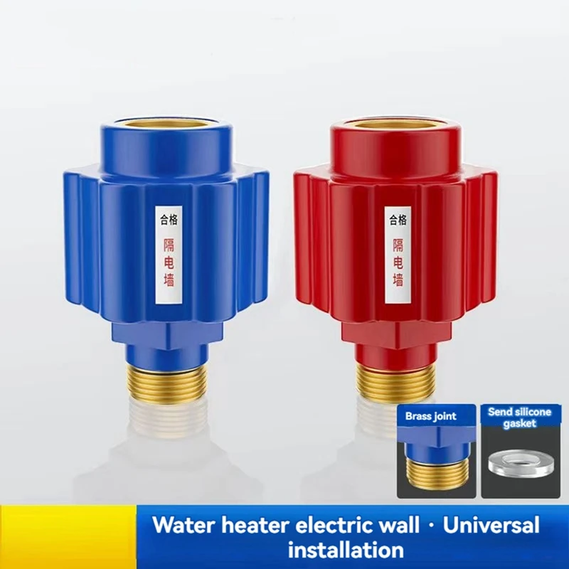 4Pcs [Thickened Copper Teeth] Electric Water Heater Anti-Electric Wall Household Water Heater Fittings