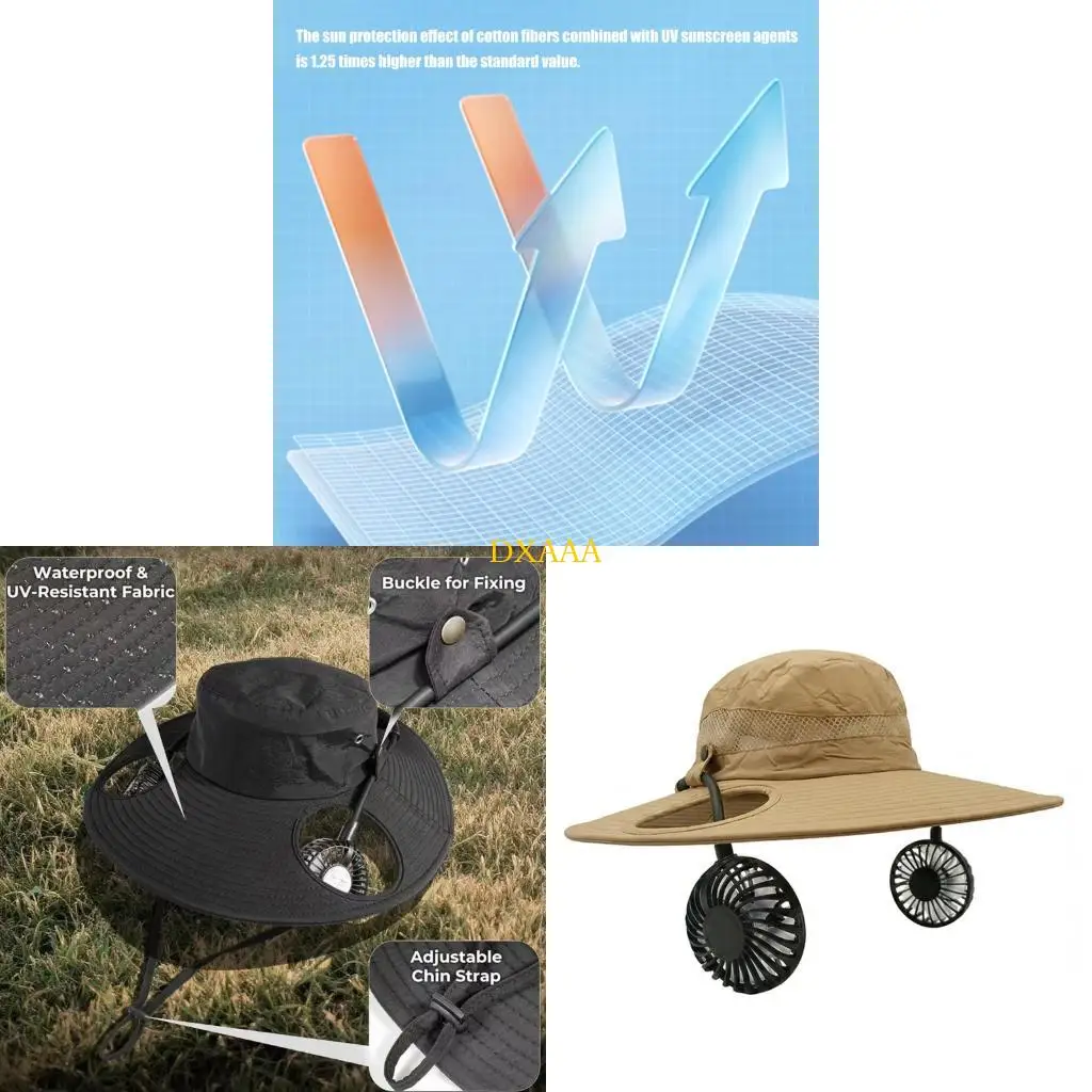 

DXAA Universal Sun Hat Having Removable Blowers And tight Construction