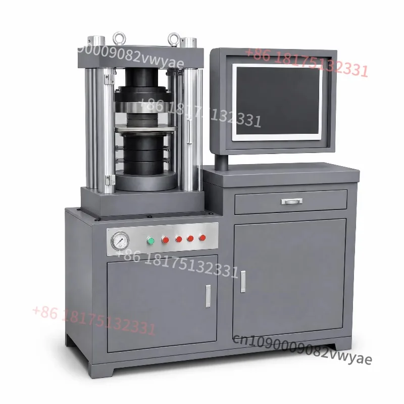 Microcomputer Controlled Concrete Compression Testing Machine with Protected Test Chamber