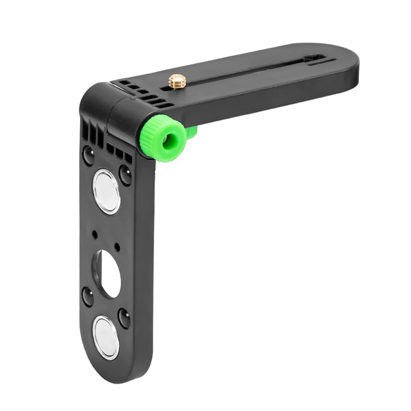 Multi-functional L-shaped Laser Levels Bracket Adjustable 180° Mini Support Wall Mounted Holder For 1/4\