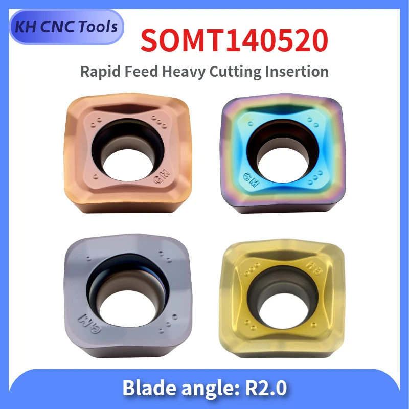 

SOMT end milling cutter head inserts, SOMT140520 Cooperate with MRH14 MFH14 end milling cutter head FMB22 FMB27 tool holder