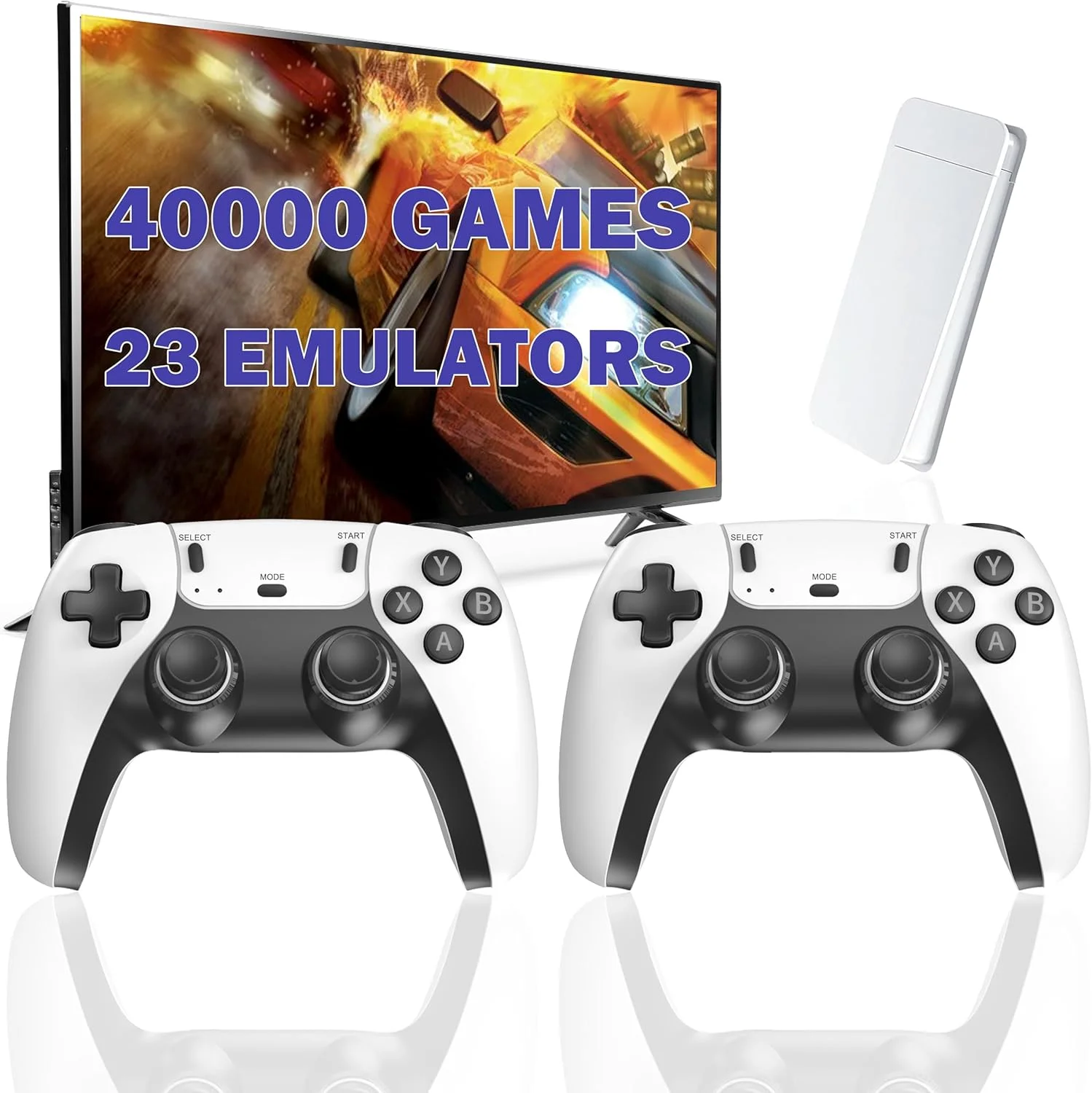 Consola de Juegos Retro Inalámbrica con Más de 40000 Juegos, Consola de Videojuegos, Salida HDMI 4K para TV, Consola de Juegos Retro Plug&Play