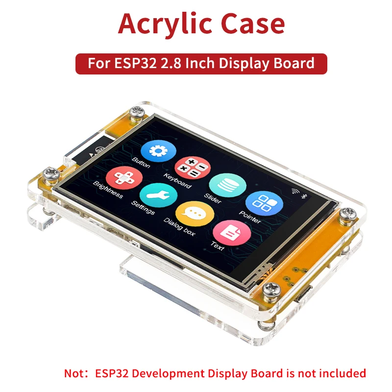 Obudowa akrylowa do wyświetlacza 2,8 cala ESP32 płytka rozwojowa moduł LCD TFT z funkcją dotykową dla Arduino LVGL ESP32-2432S028