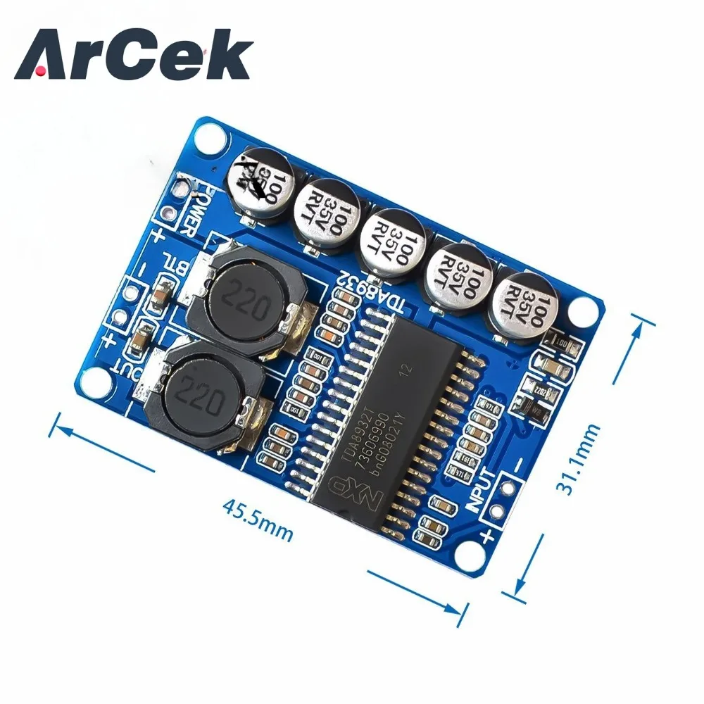 Digitale Eindversterker Bord Module 35W Mono Versterker Module High-Power Tda8932 Laag Stroomverbruik