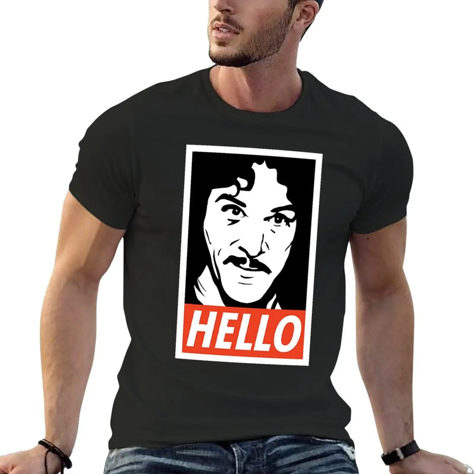 Hello Inigo Montoya T-shirt sports fans customs design your own cute clothes quick drying mens graphic t-shirts pack