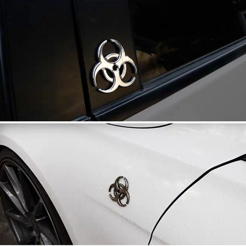 Umbrella Biohazard Car Logo, Umbrella biochemical modified metal car sticker body sticker rear logo side logo