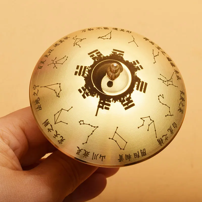 Brass gossip umbrella creative turn hand piece decompression feng sheng shui tianji umbrella festival gift ornament