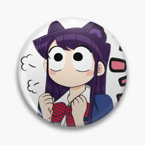Komi Ca Not Communicate Komi San Soft Button Pin Collar Hat Gift Badge Lapel Pin Funny Cartoon Metal Fashion Brooch Women