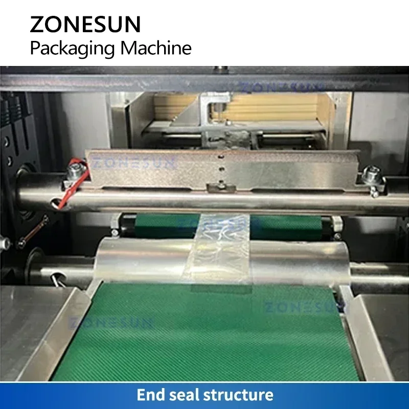 Zonesun forma de envoltório de fluxo horizontal preenchimento 4 lados máquina de selagem equipamento de pacote de fluxo ZS-DCF100
