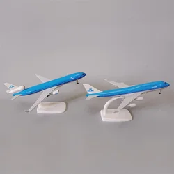 20cm Alloy Metal AIR Netherlands KLM Airlines Boeing B747 MD MD-11 Airplane Model Diecast Plane Model Aircraft w Landing Gears