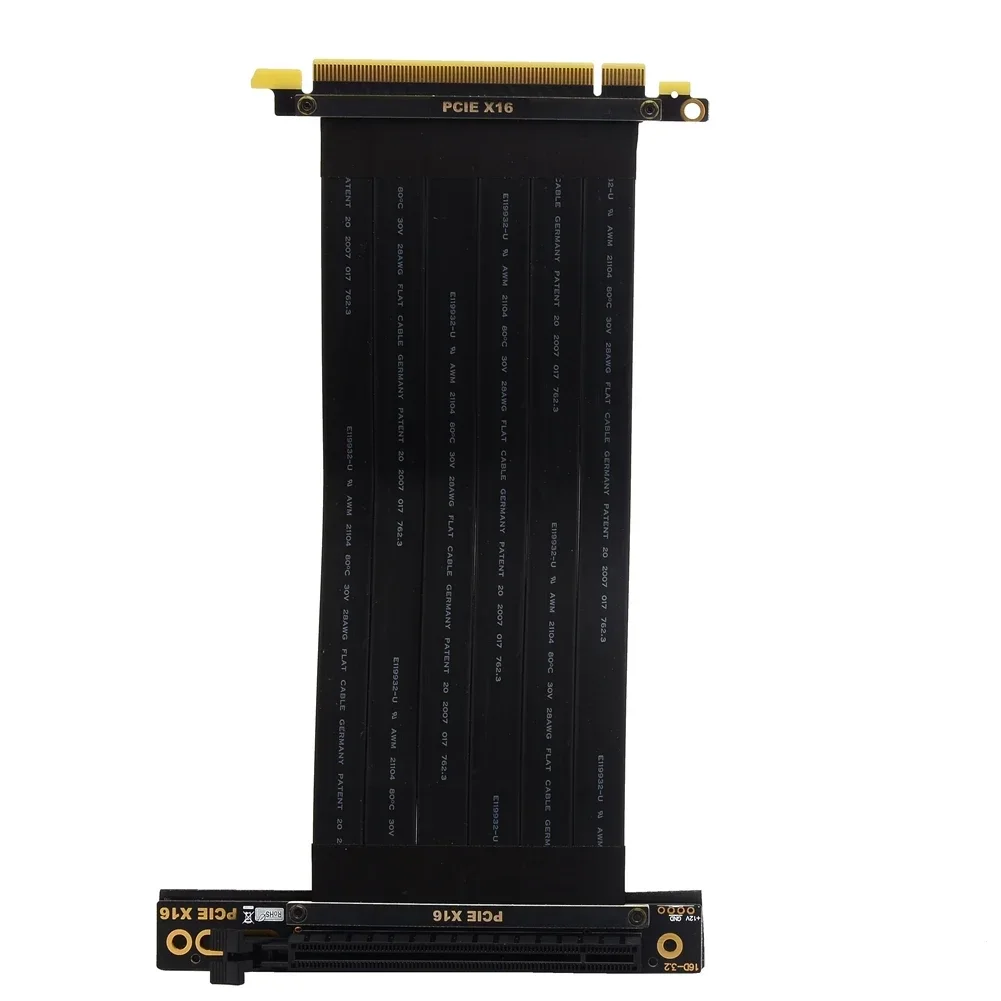 

PCIE 3.0 X16 Riser Cable 270 Degree Graphics Card Extension Cable PCI Express 16x 3.0 GPU Expansion Card Riser Shielded Extender
