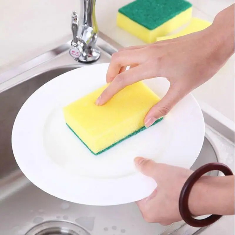 5 PCS Useful Durable Convenient Bowls Cleaning Sponge Brush Dish Washing Tool Soap Dispenser Clean Tools for Kitchen Accessories