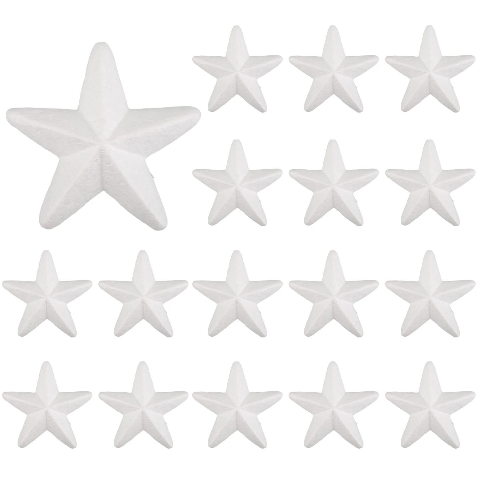 

50 Pcs Five-pointed Star Foam Ball Craft Kit Christmas Kids DIY Foams Balls Stars