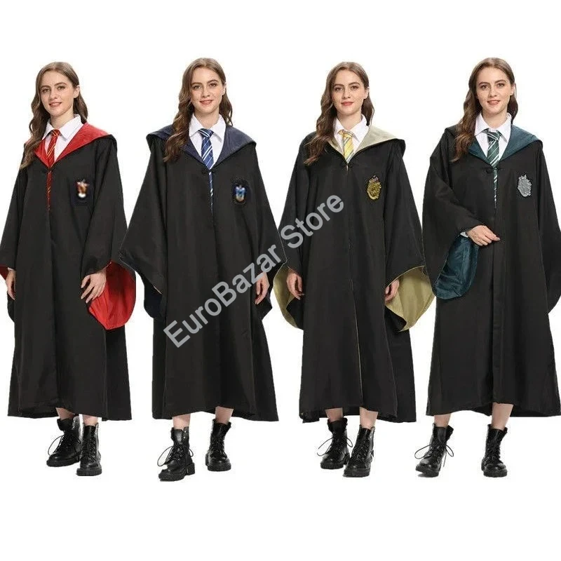 Túnicas de capa mágica para juegos de rol, disfraces, accesorios y regalos de la Academia de Halloween de múltiples festivales