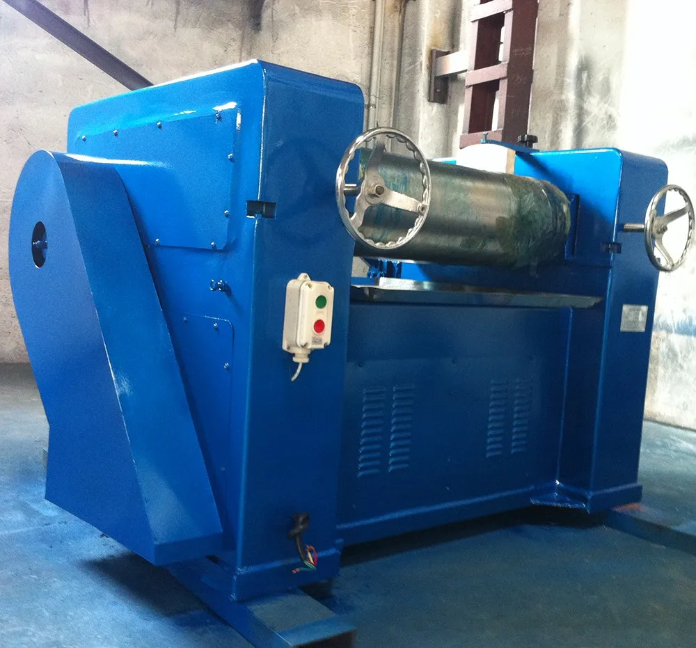 Automatic Triple Roll Mill Grinding Equipment/Three-Roller Grinder with Motor and Gear for Food Processing