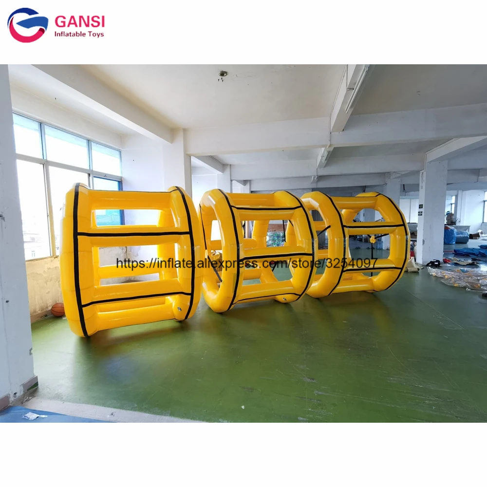 Water park paly equipment inflatable water wheel customized inflatable water roller for pool games