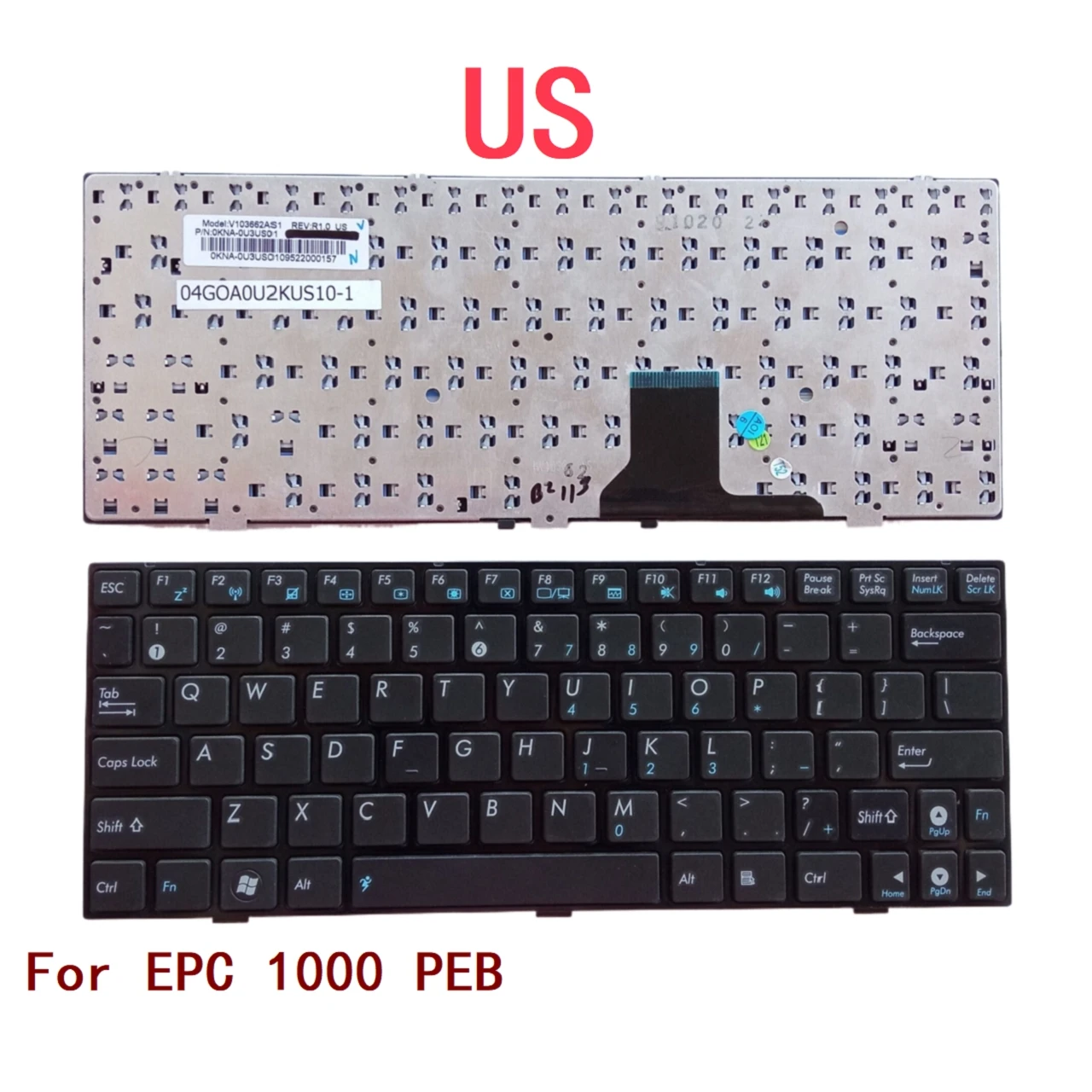 

Новая английская клавиатура для ноутбука ASUS EPC 1000 PEB, замена для ноутбука