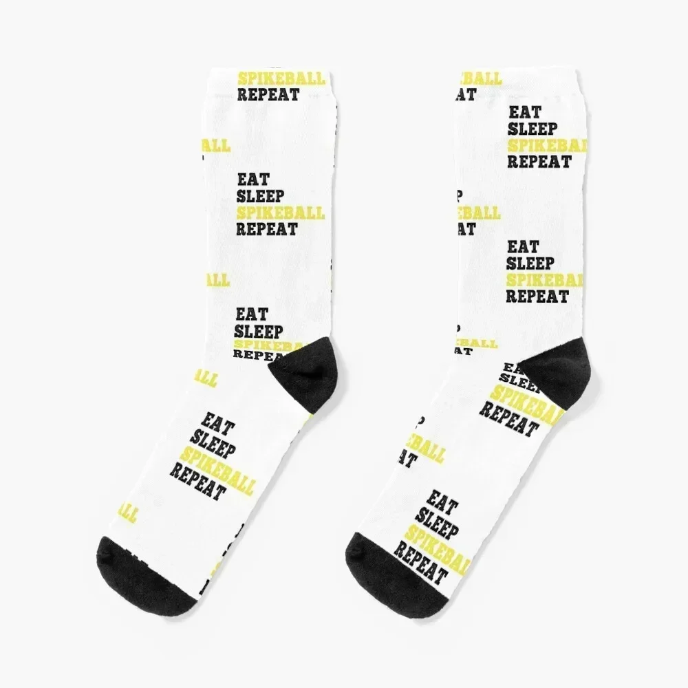 

Eat Sleep Spikeball Repeat Socks cartoon Children's luxury designer brand Designer Man Socks Women's