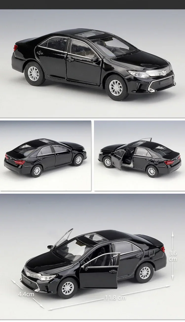 WELLY 1:36 Toyota Camry Alloy Car Model High Simulation Diecasts Metal Toy Vehicles Car Model Pull Back Collection Children Gift