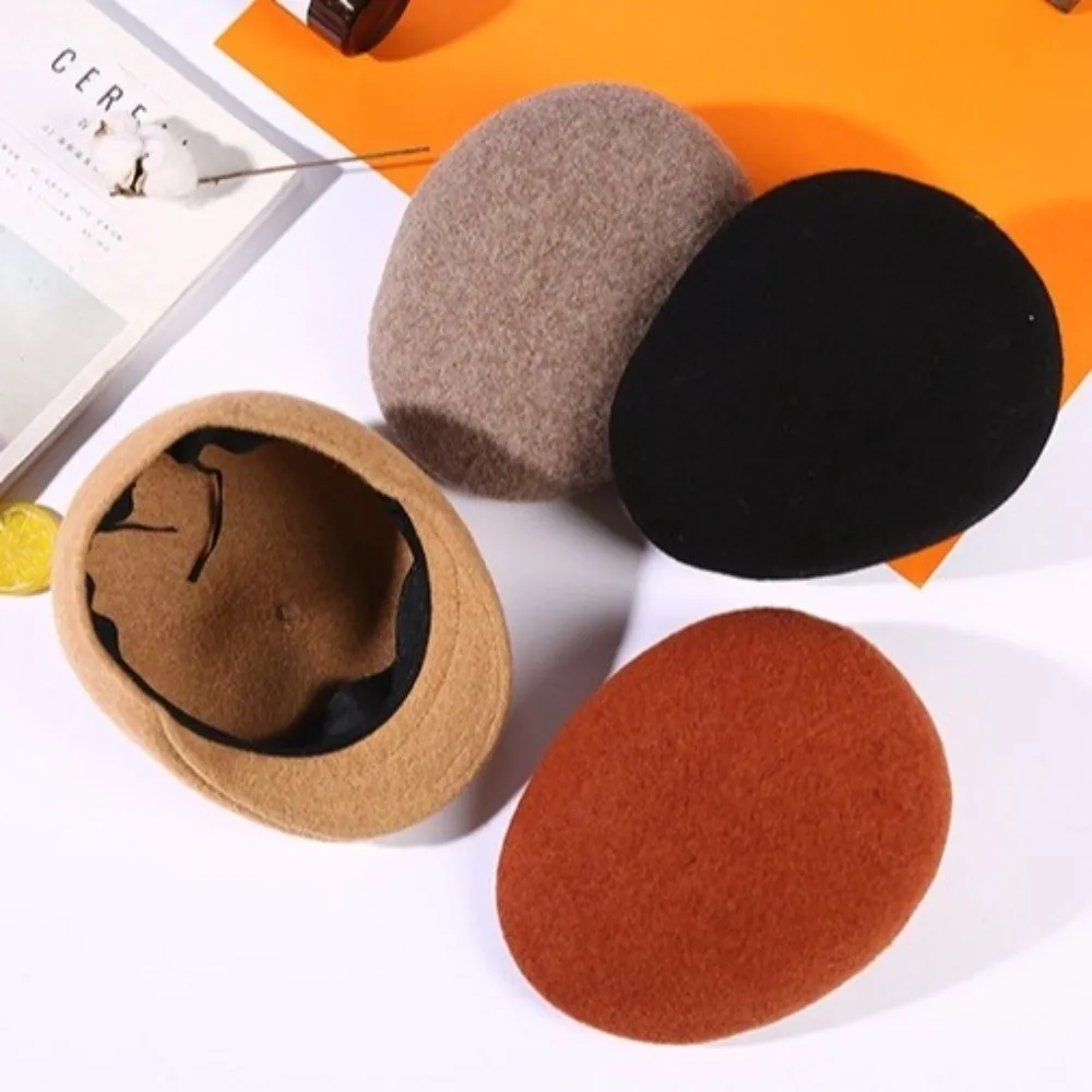 أزياء الدفء إلى الأمام قبعة يندبروف تنفس الفانيلا الرسام قبعة الصوف قبعة قبعة المرأة #2