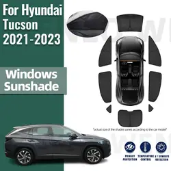 For Hyundai Tucson NX4 2021 2022 2023 2024 Car Sunshade Shield Front Windshield Curtain Rear Side Baby Window Sun Shade