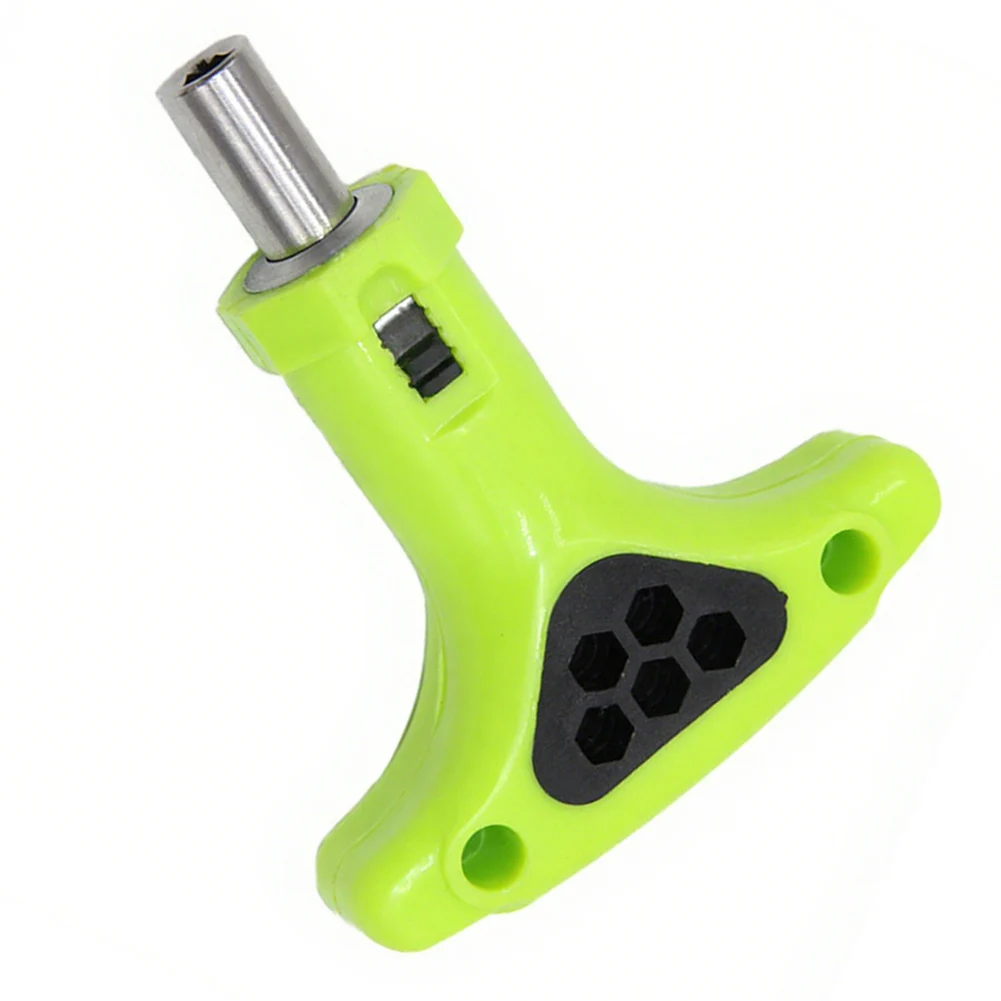 

T type ratchet wrench with magnetic bit holder built in 5 storage holes quick two way mechanism for screwdrivers