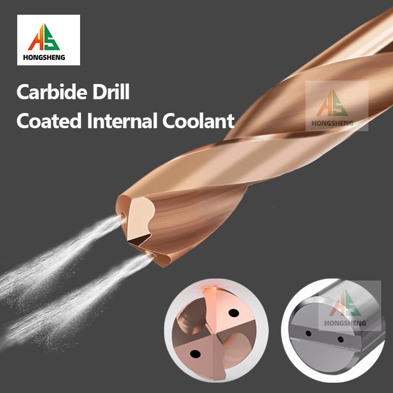 

3D 5D Stainless Steel Drill Bit Internal Cooling Carbide CNC Hole Drilling Tool 3D Efficient SUS Alloy Diameter 123456789 20mm