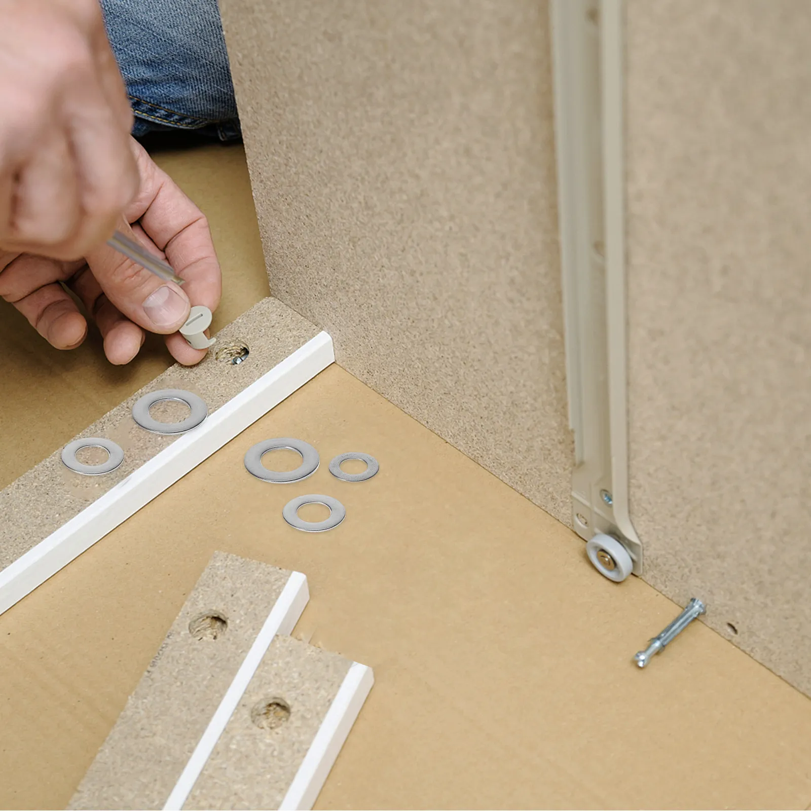 

1010Pcs Stainless Steel Washers Flat Gasket Kit Metal Combination for Engines Cars Marine Hydraulic Sump Plugs