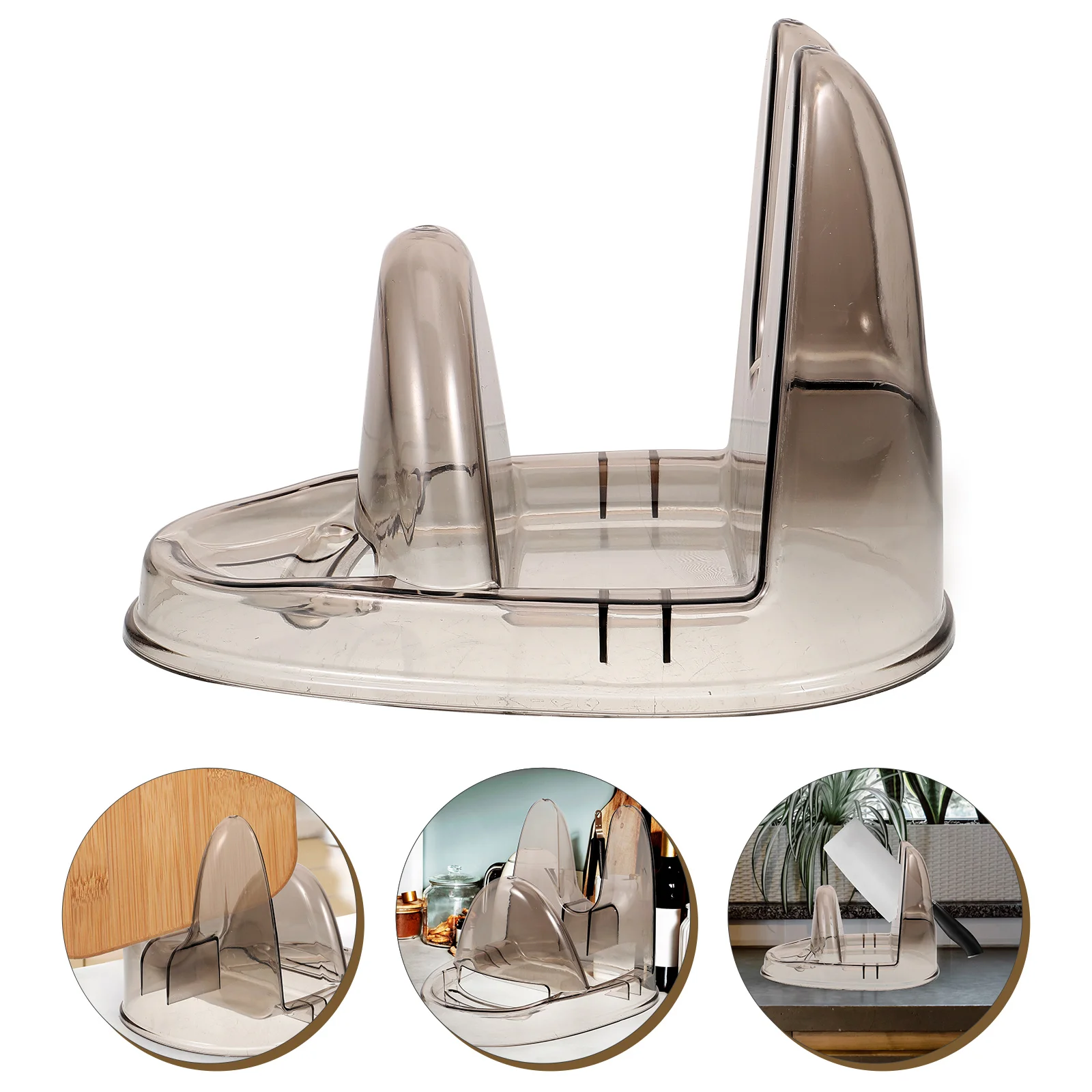 

Kitchen Storage Pot Lid Holder Ladle Spatula Pot Lid Holder Spoon ganizer Countertop St Plastic Pan Utensil Shelf