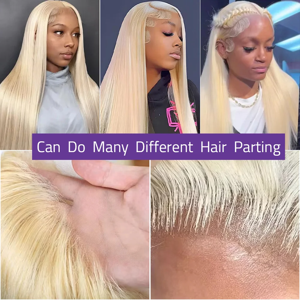 36 بوصة 613 شقراء 13x6 Hd الدانتيل الشفاف الجبهة البرازيلي الشعر البشري 13x4 العظام مستقيم الدانتيل الباروكة الأمامية للنساء 200 الكثافة