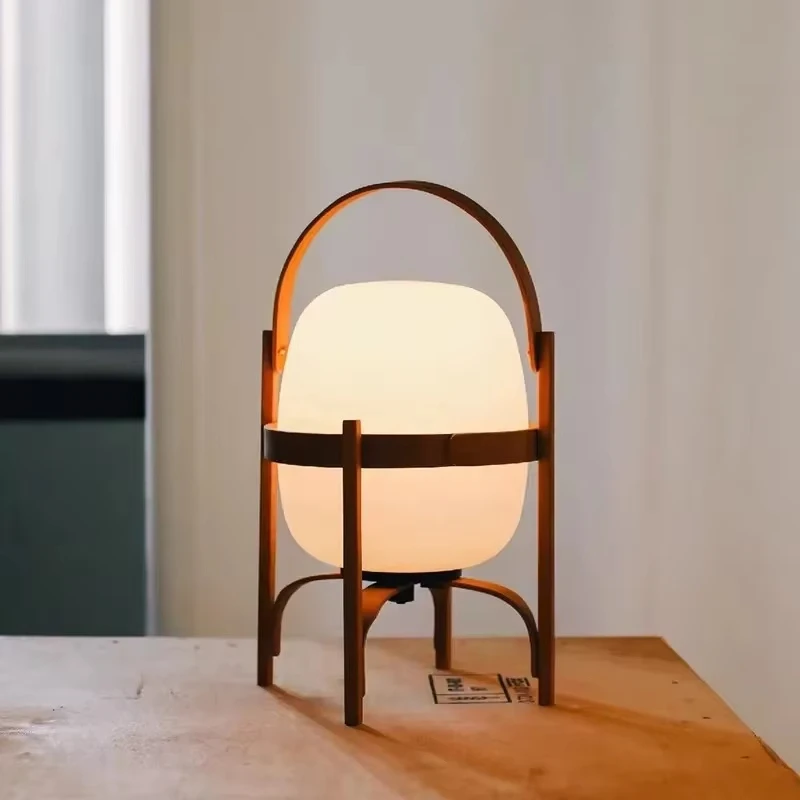 

Living Room Bedroom Bedside Lamp Kitchen Home Decorative Lamp Floor Light Solid Wood Table Lamp Art Modern Simple LED Lighting