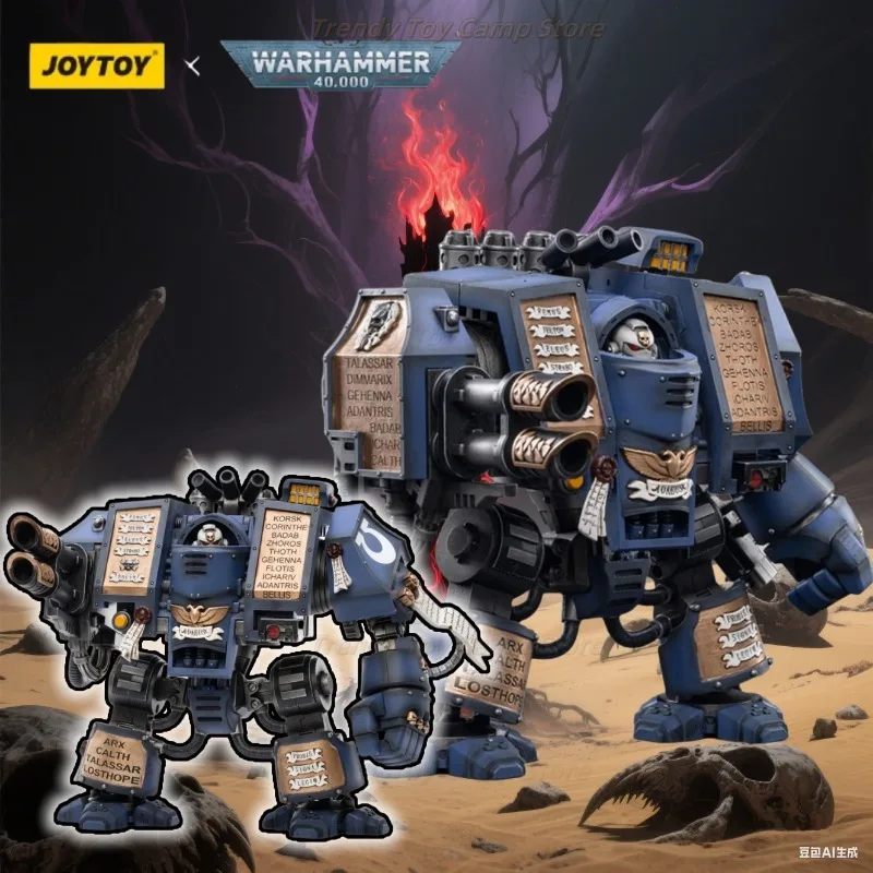 

【In Stock】JOYTOY Warhammer 40K 1/18 Action Figure Space Marines Ultramarines Venerable Dreadnought Anime Model Toys Gift