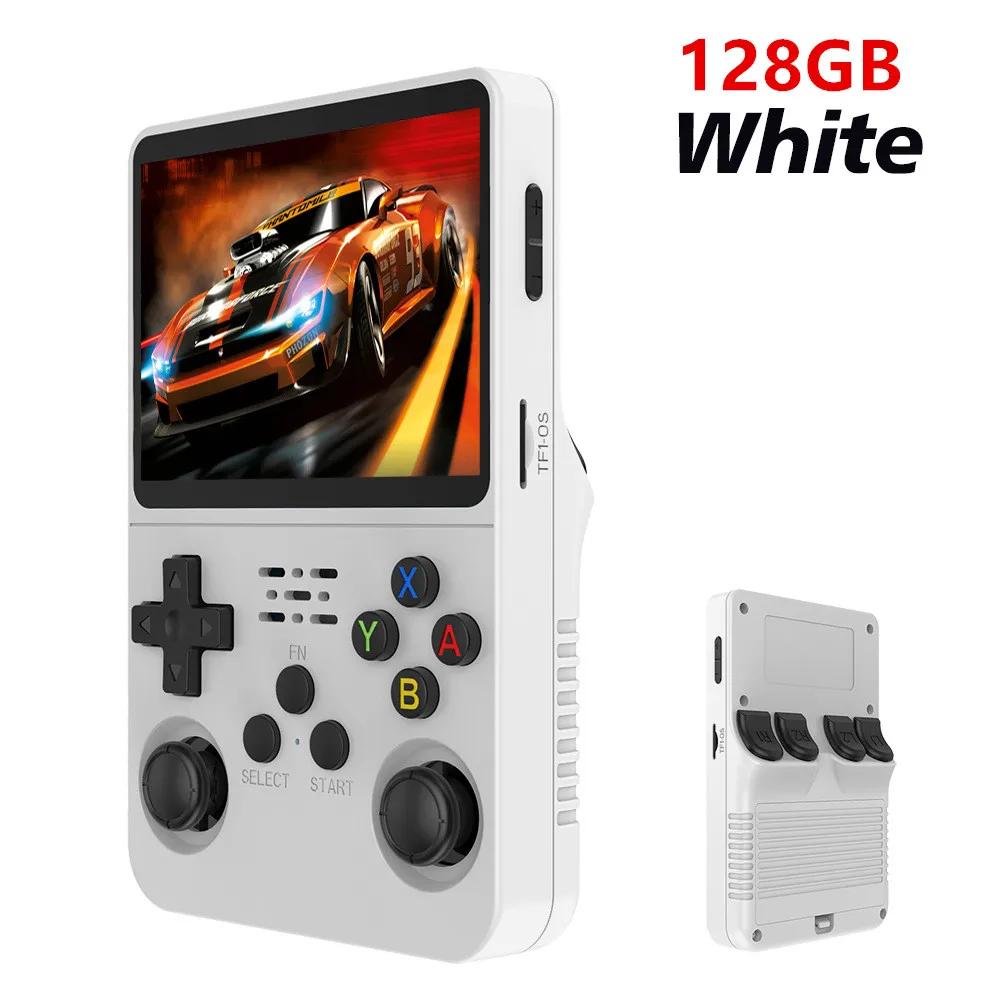 Retro R36S Handheld Video Game Console 3.5 Inch IPS Screen 128GB Preloaded Games Portable Pocket Player Linux System image 3