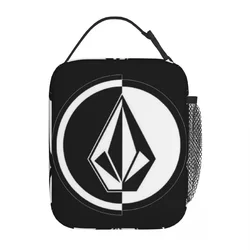 Volcom-Logo Merch Insulated Lunch Bag For School Food Box Portable Cooler Thermal Bento Box