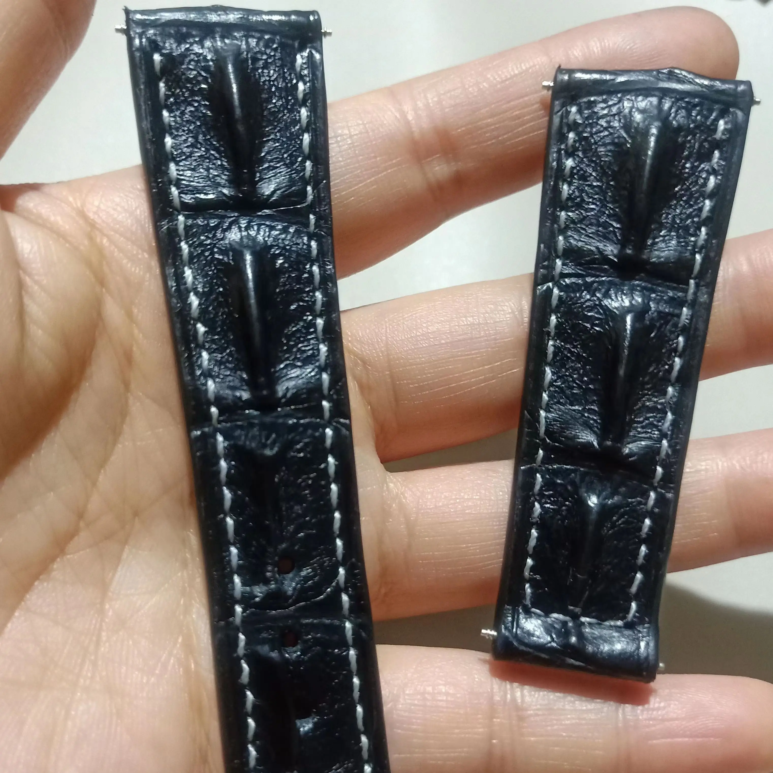 2023 new double-sided alligator leather watch strap. Belt. Crocodile leather leather strap, size can be customized