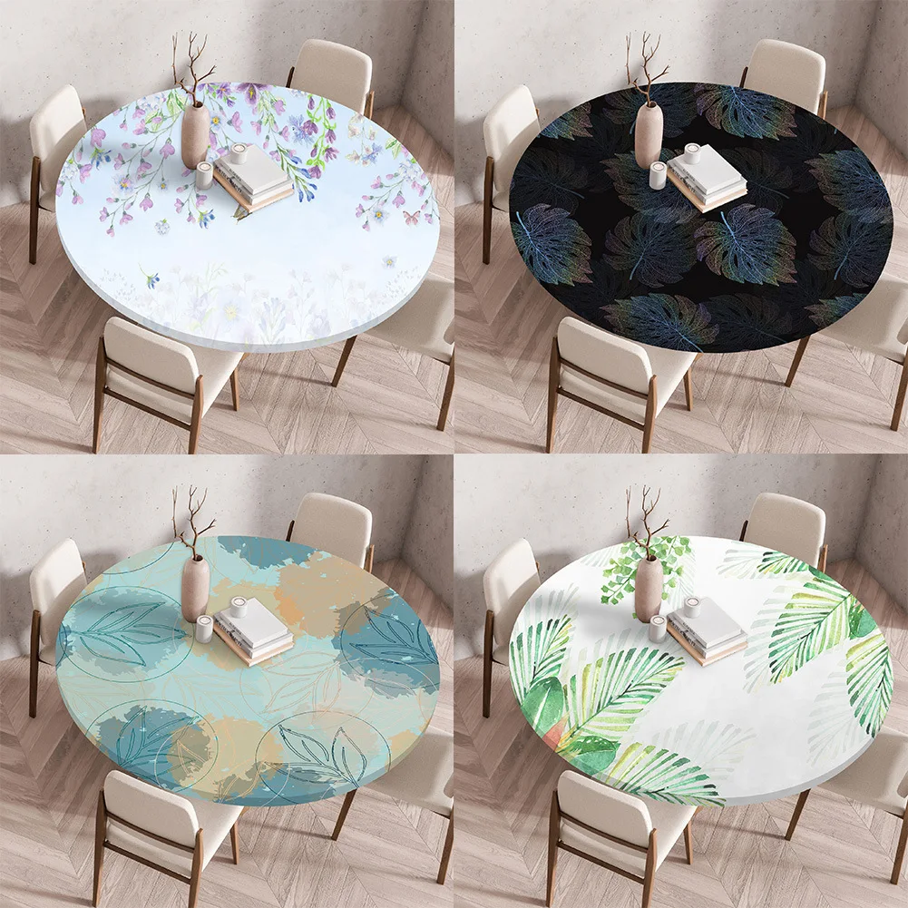 

1pc Round Tablecloth,Round Dining Table Protector for Spill & Scratch Resistant,Easy-Clean Surface for Home,Hotel All-Season Use