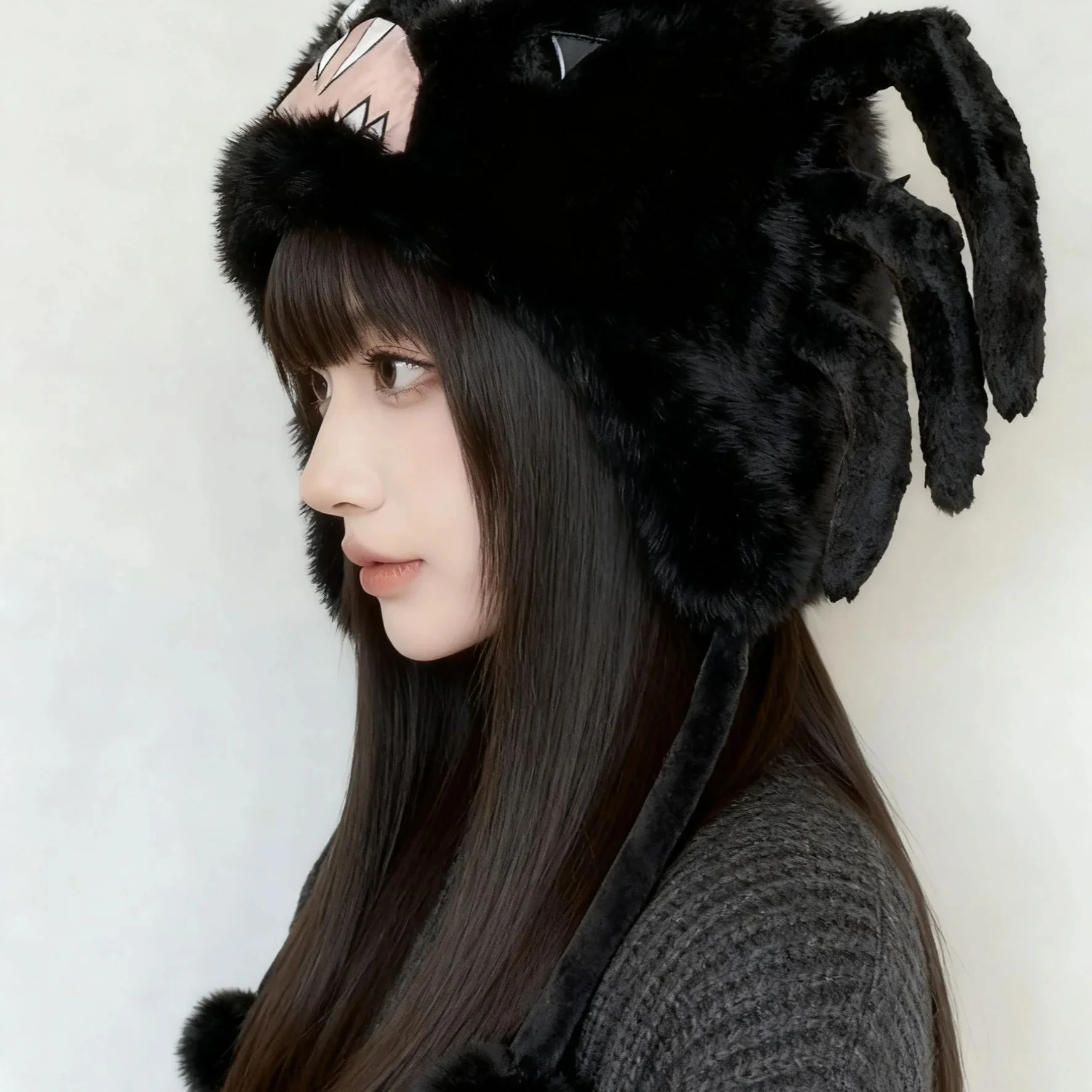 2025 New Don't Starves Spider Plush Hat Cute Niche Style Winter Earflap Windproof Thick Warm Fleece Cap for Gamers Kids Adults