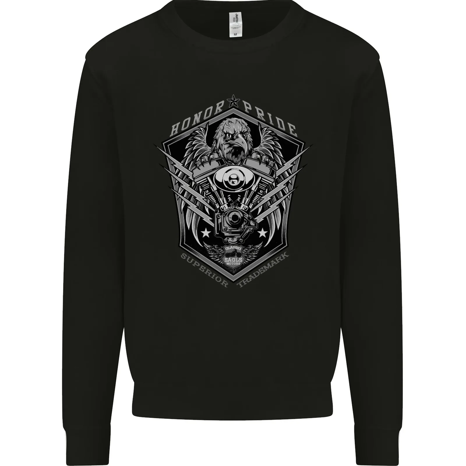 

Honor & Pride Eagle Motorbike Motorcycle Mens Sweatshirt Jumper