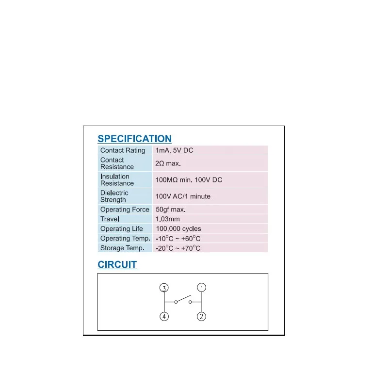 5pcs/lots DIP BTE-V-T/R Microminiature Aspect, Vertical, Bi-directional Detect, Reset Micro switch SMT 4-pin