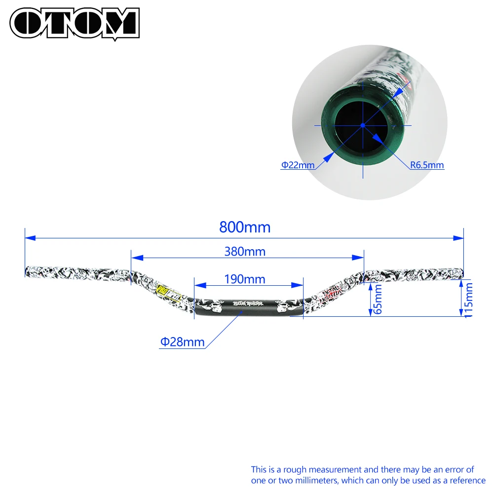 OTOM Universal Handlebar Motorcycle Motocross 28mm 1-1/8