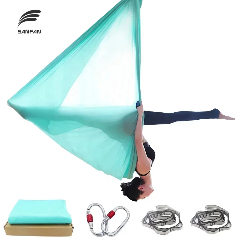 5m 6m 7m 8m Flying Purple Hammock Aerial Yoga Swing Pink Trapeze Sling Prop Gravity Inversion Home Gym Yoga Hammock