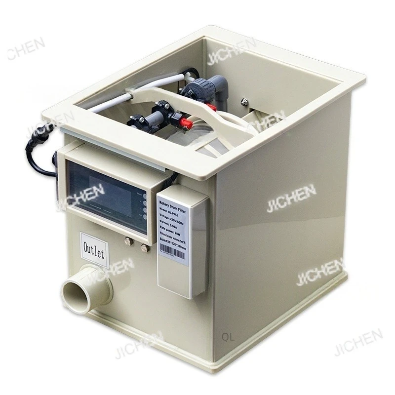 

Домашний аквариумный пруд для рыб, умный барабанный фильтр 5 т/ч, небольшой автоматический фильтр для резервной промывки, пруд кои