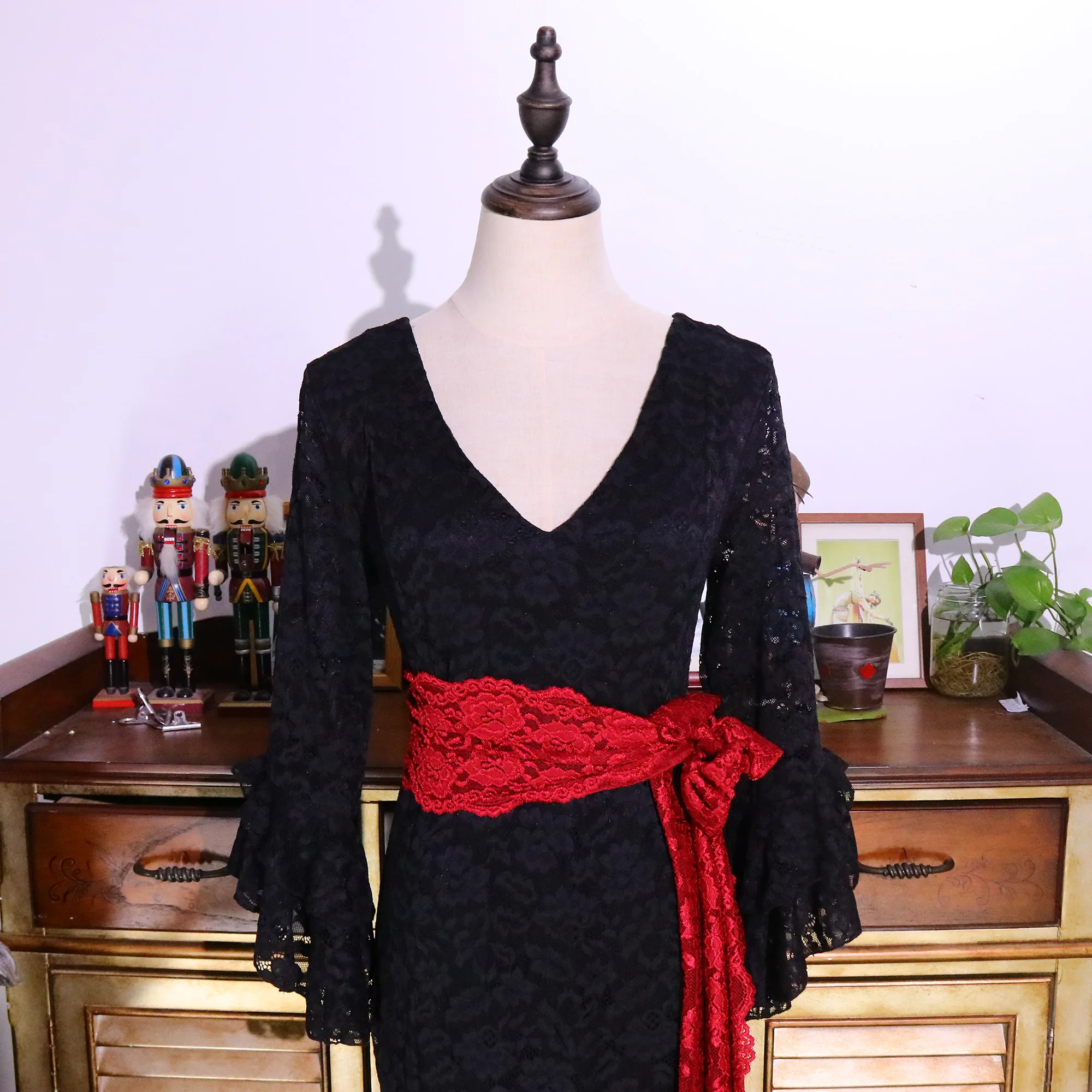 Vestido de baile español vestido de Flamenco ropa mujer DTT28