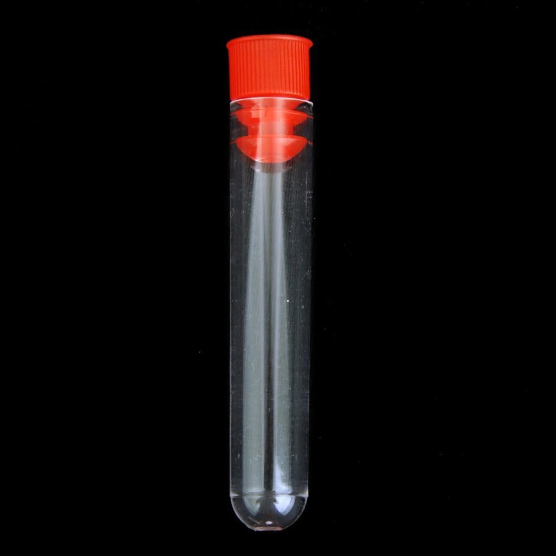 20 Pcs Non-Completed Plastic Test Tubes Lab Test Tool With Screw Cap Transparent, 12 * 60mm