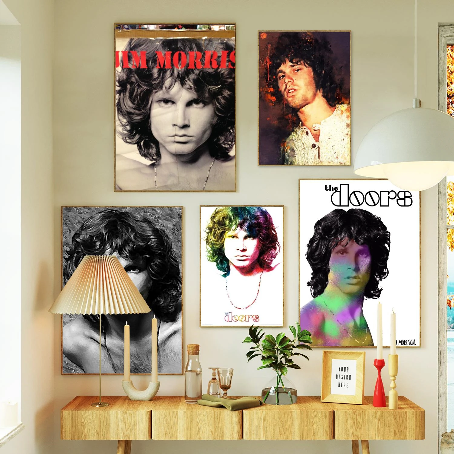 jim morrison Poster Prints Wall Art Canvas Painting Poster For Modern Family Living Room Home Decor