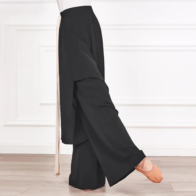 Chiffon Wide Leg Pants Summer Thin High Waist Pants Y2K Dance Pants Fashion Korean Casual Pants Dropshipping