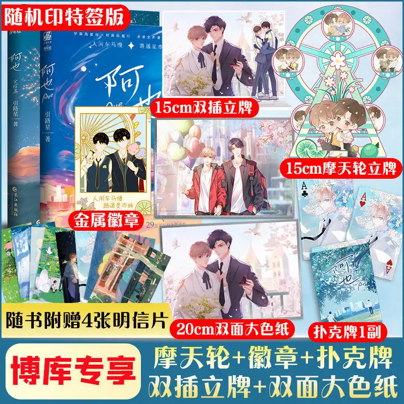 

2 Books/Set Aye Official Novel Volume 1.2 Campus Youth Literature Duan Jiayan, Lu Xingci Chinese Fiction Book Special Edition